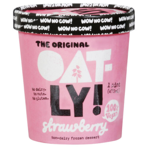 Oatly Frozen Dessert, Non-Dairy, Strawberry