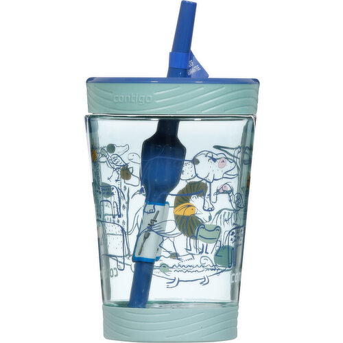 Spill Proof Tumbler with Straw