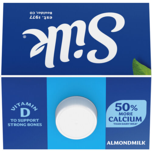 Silk Silk Almond Milk, Vanilla, Dairy Free, Gluten Free, Seriously Creamy Vegan Milk with 50% More Calcium than Dairy Milk, 64 FL OZ Half Gallon