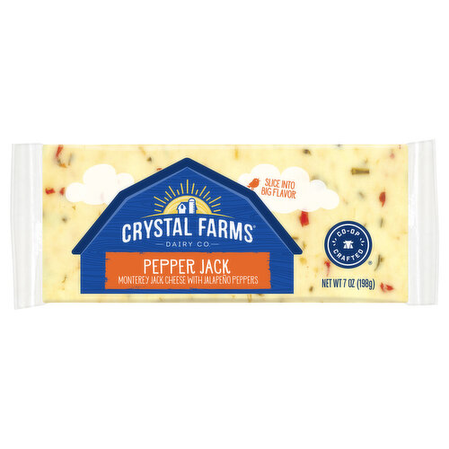 Crystal Farms Cheese, Pepper Jack