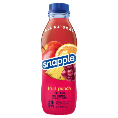 Snapple Juice Drink, Fruit Punch