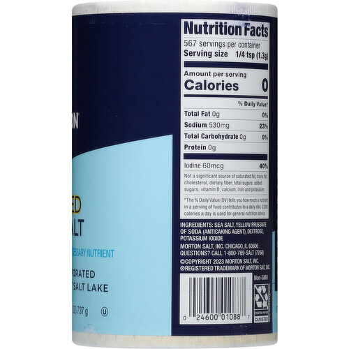 Morton Iodized Sea Salt