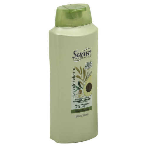 Suave Professionals Conditioner, Smoothing, Avocado + Olive Oil