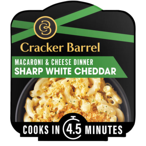 Cracker Barrel Sharp White Cheddar Macaroni & Cheese Single Bowl Dinner