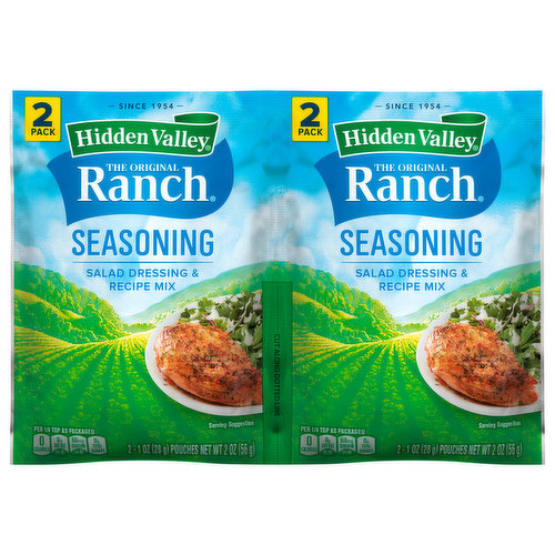 Since 1954. No preservatives. Visit hiddenvalley.com for recipes and earn rewards by joining Ranchology Rewards.