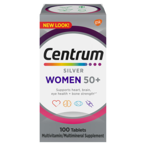 Centrum Silver Multivitamin/Multimineral, Women 50+, Tablets