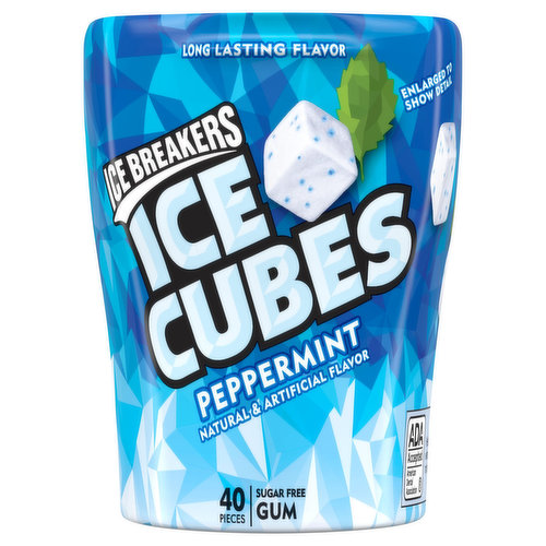 Ice Breakers Ice Cubes Gum, Sugar Free, Peppermint