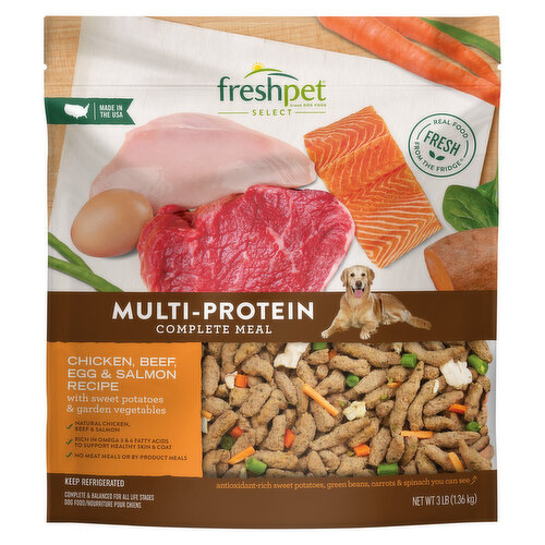At Freshpet®, we believe dogs and cats deserve real, nourishing food, like the fresh food we enjoy. The magic begins in our kitchens, where every meal is freshly made. We start with simple, healthy ingredients, which we gently steam so they retain their natural goodness and provide the essential nutrients dogs and cats need to lead their happiest, most tail-wagging lives. See the difference Freshpet has made to pets’ lives and learn more about us at freshpet.com.