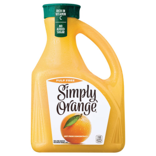 Orchard Pure 100% Pure Orange Juice From Concentrate 1 Gallon Plastic Jug, Juice and Drinks