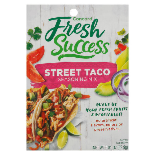 Concord Fresh Success Seasoning Mix, Street Taco