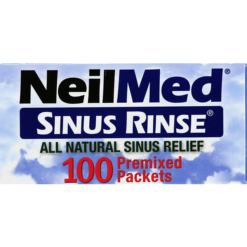  NeilMed Sinus Rinse 100 Salt Premixed Packets for Allergies &  Sinus (Pack of 2) : Health & Household