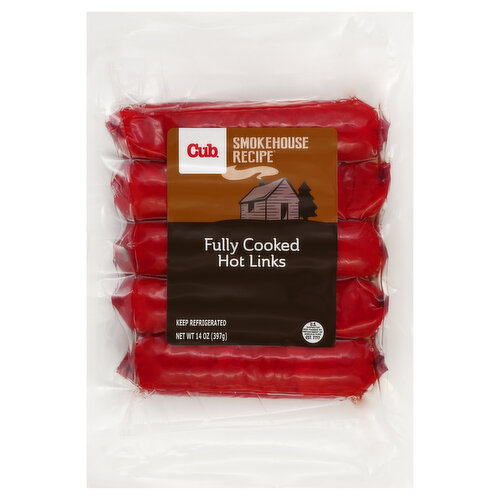 Cub Hot Links, Fully Cooked