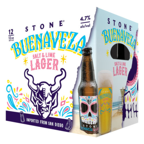 Stone Buenaveza Salt & Lime Lager Pint Glass