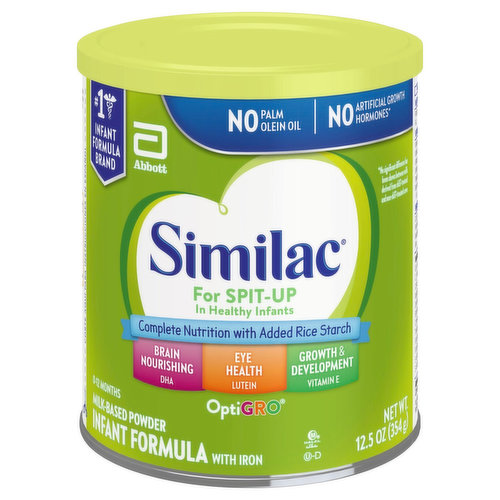 Similac Infant Formula with Iron, For Spit-Up, Milk-Based Powder