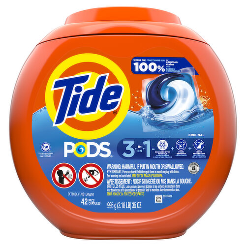 Tide PODS Laundry Detergent Soap Pacs 42 Count, Original Scent