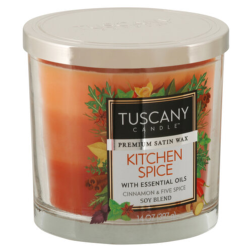 Tuscany Candle Candle, Soy Blend, Kitchen Spice - 1 candle, 14 oz