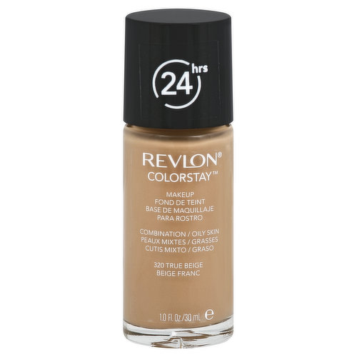 Revlon ColorStay Makeup, Combination/Oily, True Beige 320, Broad Spectrum SPF 15