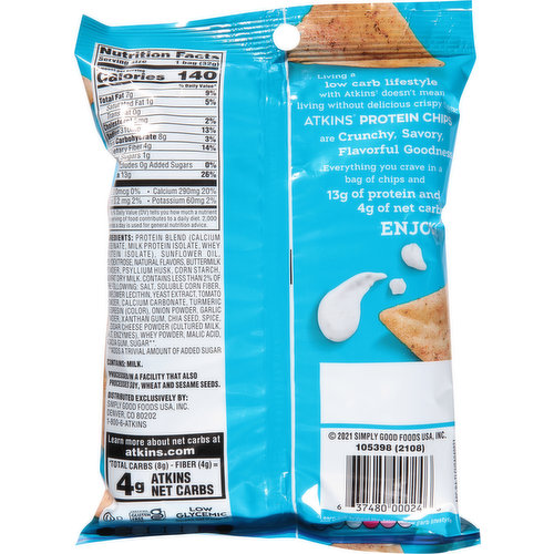 Atkins Protein Chips, Ranch Flavor