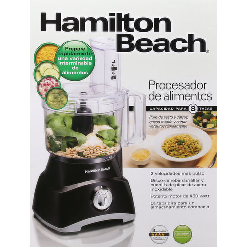 Hamilton Beach Food Processor & Vegetable Chopper Stainless Steel