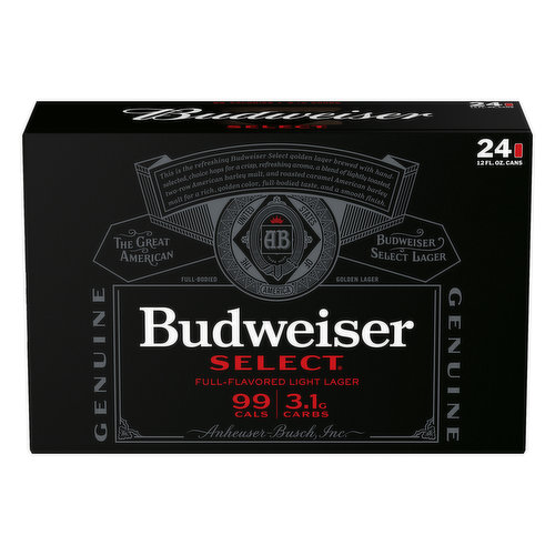 Budweiser Select Beer, Light Lager
