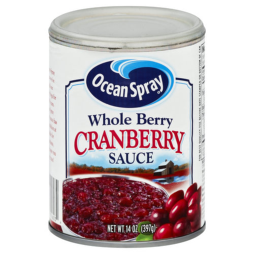 As Ocean Spray Growers we've farmed our cranberry bogs for over 80 years. Ocean Spray cranberry sauce has been a tradition at our table for generations, and we hope you enjoy it too! Our Commitment to Quality: We guarantee your complete satisfaction with our product or we will replace it. Please have entire package available when calling with any comments or questions, 1-800-662-3263, weekdays 9 am to 1 pm EST. www.oceanspray.com. Made in the USA with North American Cranberries.