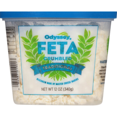Odyssey Feta, Traditional, Crumbled