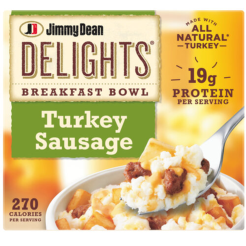 Jimmy Dean Delights Jimmy Dean Delights Breakfast Bowl, Turkey Sausage, Frozen, 7 oz Bowl