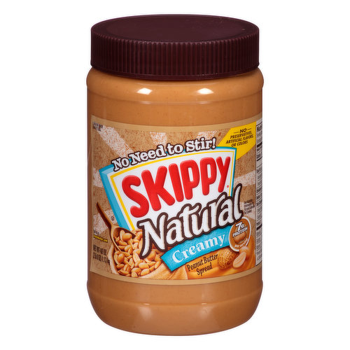 Skippy Natural Creamy Peanut Butter Spread