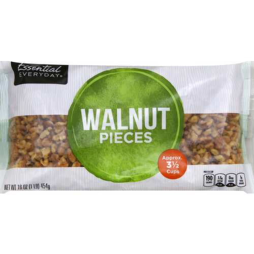 Approx. 3 1/2 cups. Per 1/4 Cup: 190 calories; 1.5 g sat fat (8% DV); 0 mg sodium (0% DV); 1 g total sugars. Great products at a price you'll love - that's essential everyday. Our goal is to provide the products your family wants, at a substantial savings versus comparable brands. We're so confident that you'll love essential everyday, we stand behind our products with a 100% satisfaction guarantee. 100% Quality Guaranteed: Like it or let us make it right. That's our quality promise. essentialeveryday.com. Product of USA.