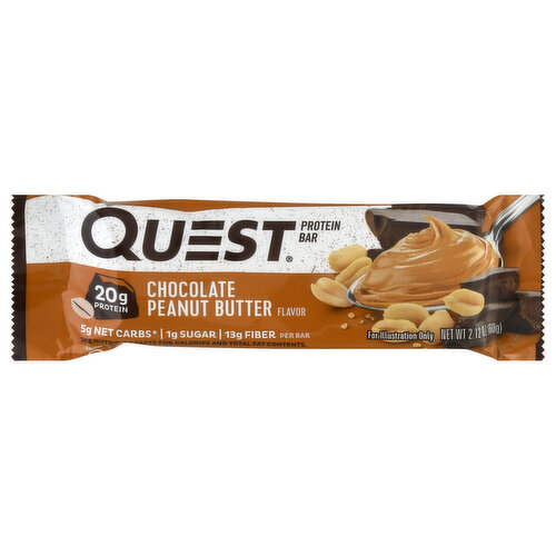 Quest Protein Bar, Chocolate Peanut Butter Flavor