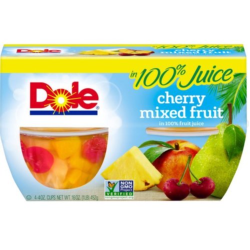 Dole Cherry Mixed Fruit in 100% Juice 4 pack