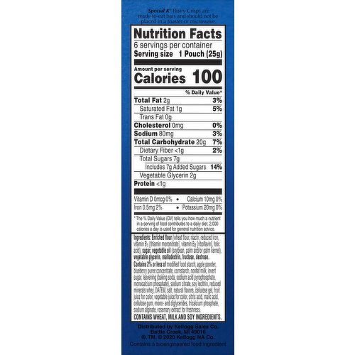 special-k-bar-nutrition-facts