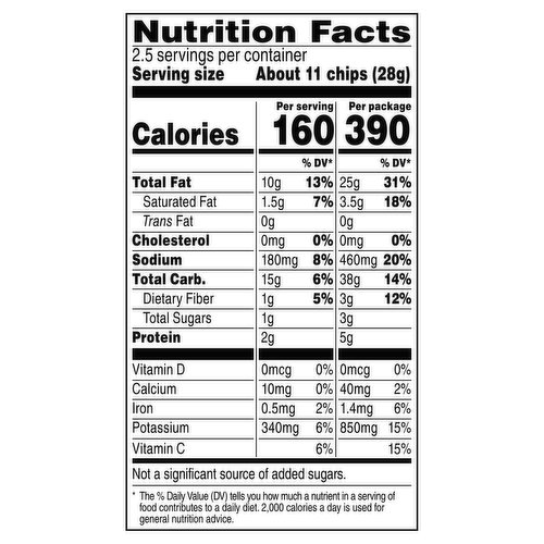 ruffles nutrition facts