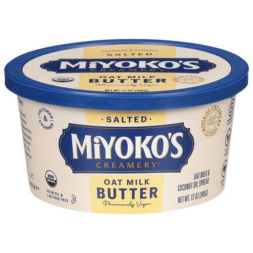 Miyoko's Creamery Butter, Salted, Oat Milk