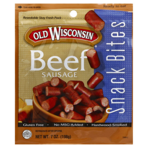 Ready to eat. Resealable stay fresh pack. Gluten free. No MSG added. Hardwood-smoked. US inspected and passed by Department of Agriculture. If you have any questions regarding this product, call 1-877-451-7988 or visit our website at www.oldwisconsin.com (please have package available when calling.).