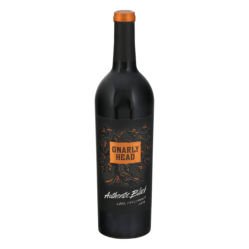 Gnarly Head Red Wine, Authentic Black, California, 2018