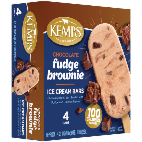 Kemps Chocolate Fudge Brownie Ice Cream Bars