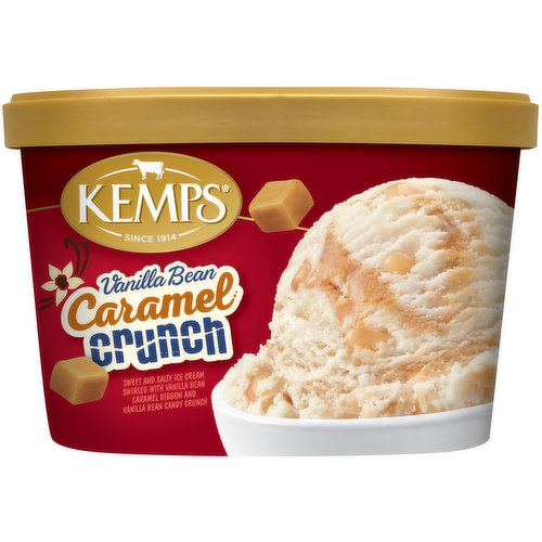 Kemps Vanilla Bean Caramel Crunch Ice Cream