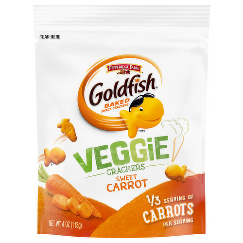 Goldfish Veggie Crackers, Sweet Carrot