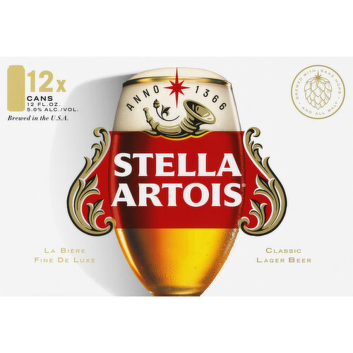 Stella Artois Beer, Lager, Classic
