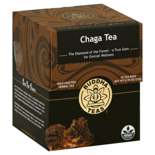 Buddha Teas Herbal Tea, Chaga, Bags