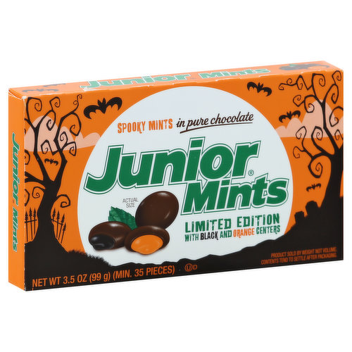 Junior Mints Mints, In Pure Chocolate, Spooky