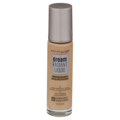 maybelline Dream Radiant Liquid Hydrating Foundation, Creamy Natural 50