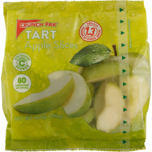 Crunch Pak Fresh Sweet Apple Slices, Family Size, 14 oz Resealable Bag