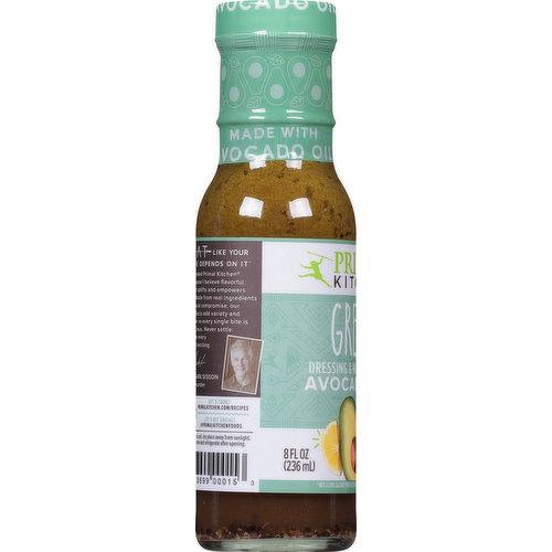 Primal Kitchen Dressing & Marinade, Greek 8 Fl Oz, Salad Dressing