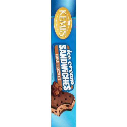 Kemps Triple Chocolate Ice Cream Sandwiches