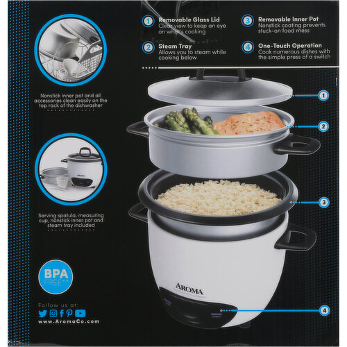 Aroma 6 Cup Pot Rice Cooker