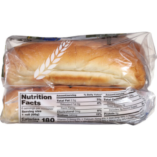 Artisan Hearth Rolls, Gourmet Hoagie