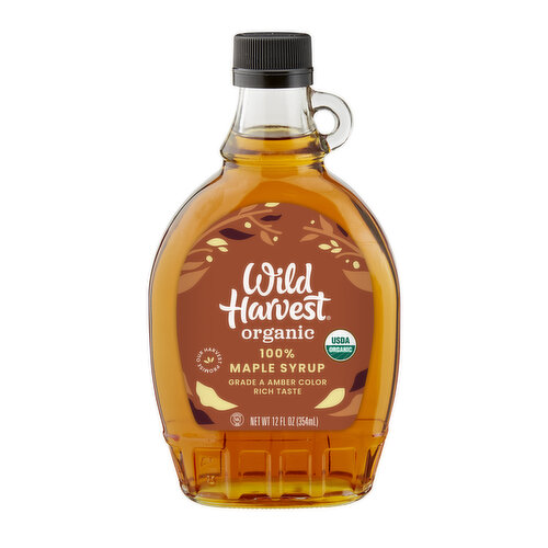 Wild Harvest Maple Syrup, Organic, 100% Pure