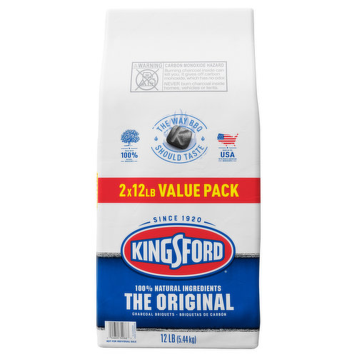 Kingsford Charcoal Briquets, The Original, Value Pack